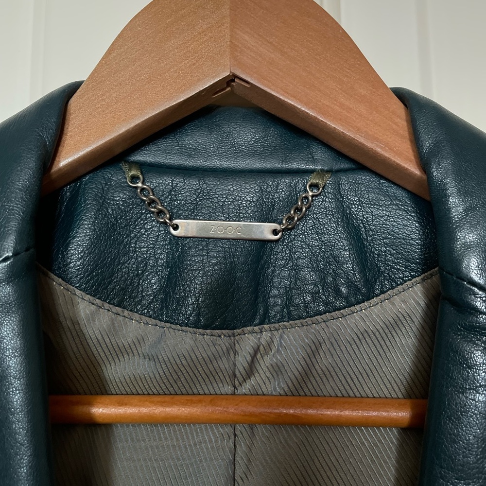 Leather blazer